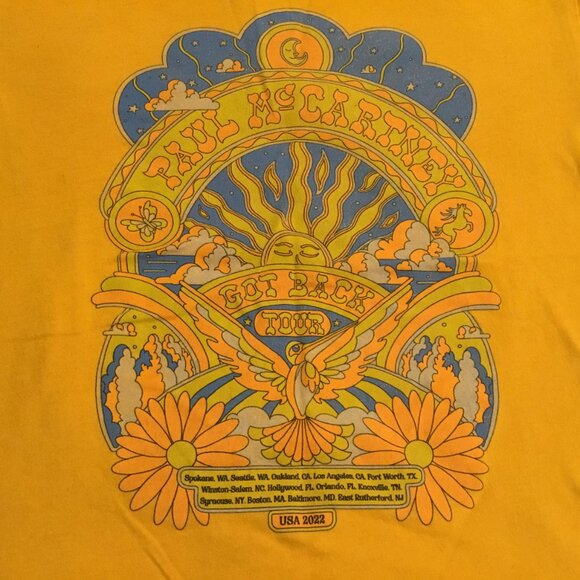Paul McCartney “Got Back” North American 2022 Concert Tour T Shirt Size Med - Picture 2 of 7
